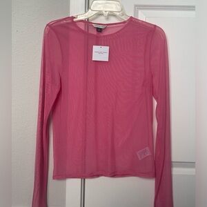｡･ﾟﾟ･　PINK MESH LONG SLEEVE　･ﾟﾟ･｡